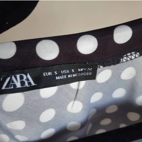 Zara polka dot strappy top - Picture 2 of 4